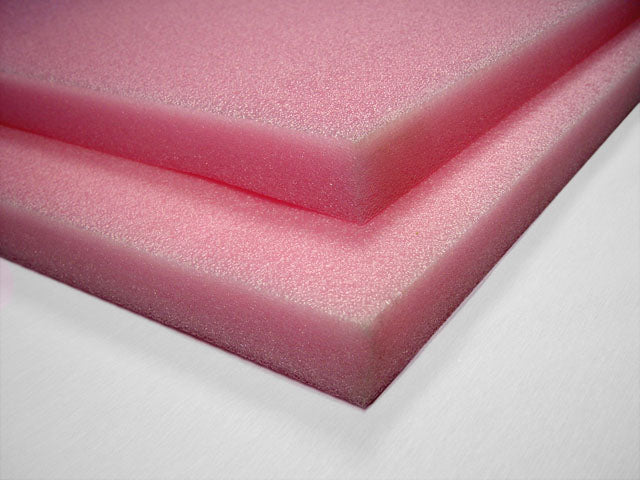 1" Anti Static Foam Sheets 48" X 108" White