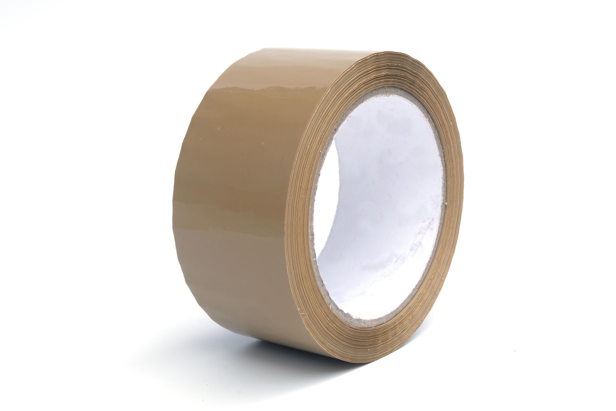 2" X 55yd Tan Poly Tape Case 1.6 mil 36/case