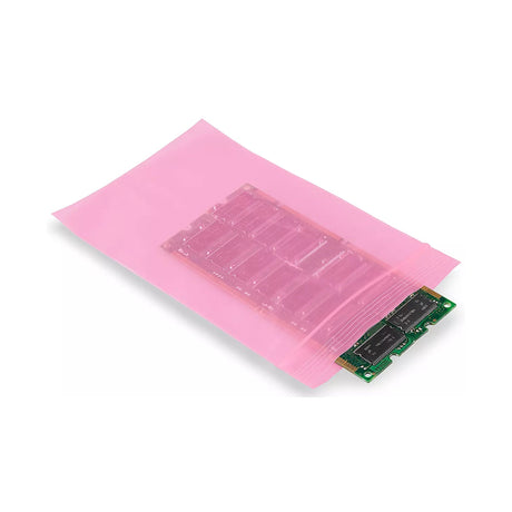 Pink Zip Top Anti Static Bags