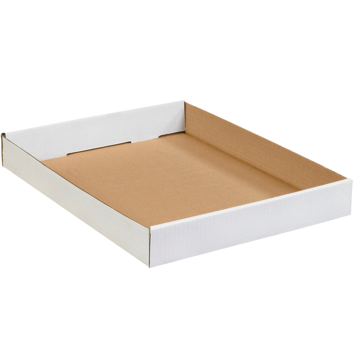 15 x 12 x 1 3/4" White Corrugated Trays