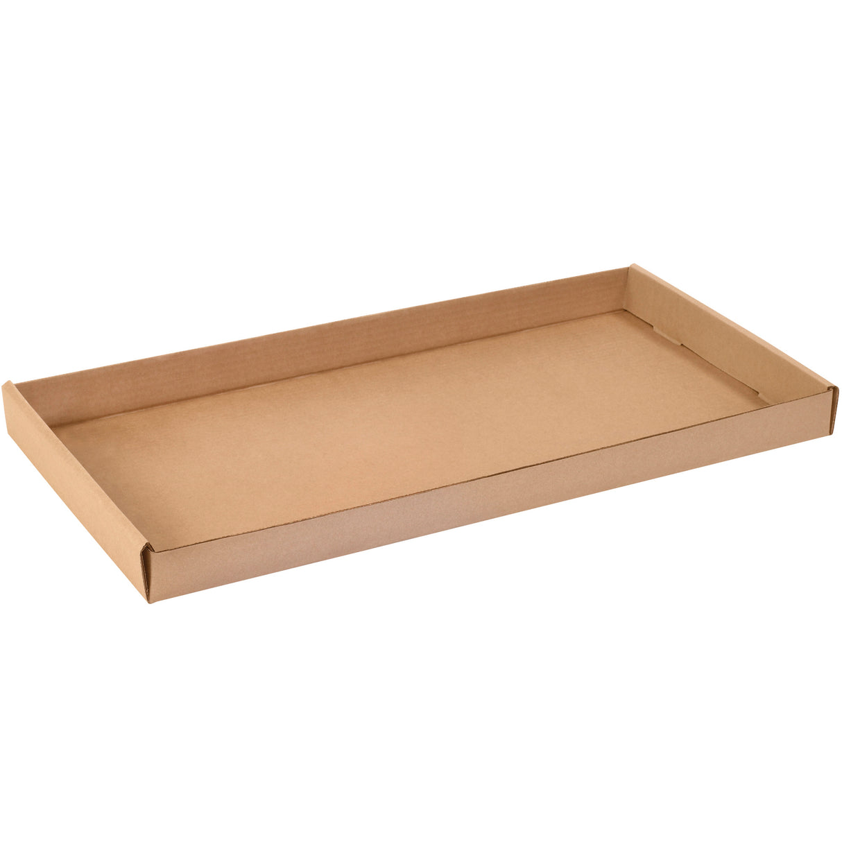 24 x 12 x 1 3/4" Kraft Corrugated Trays