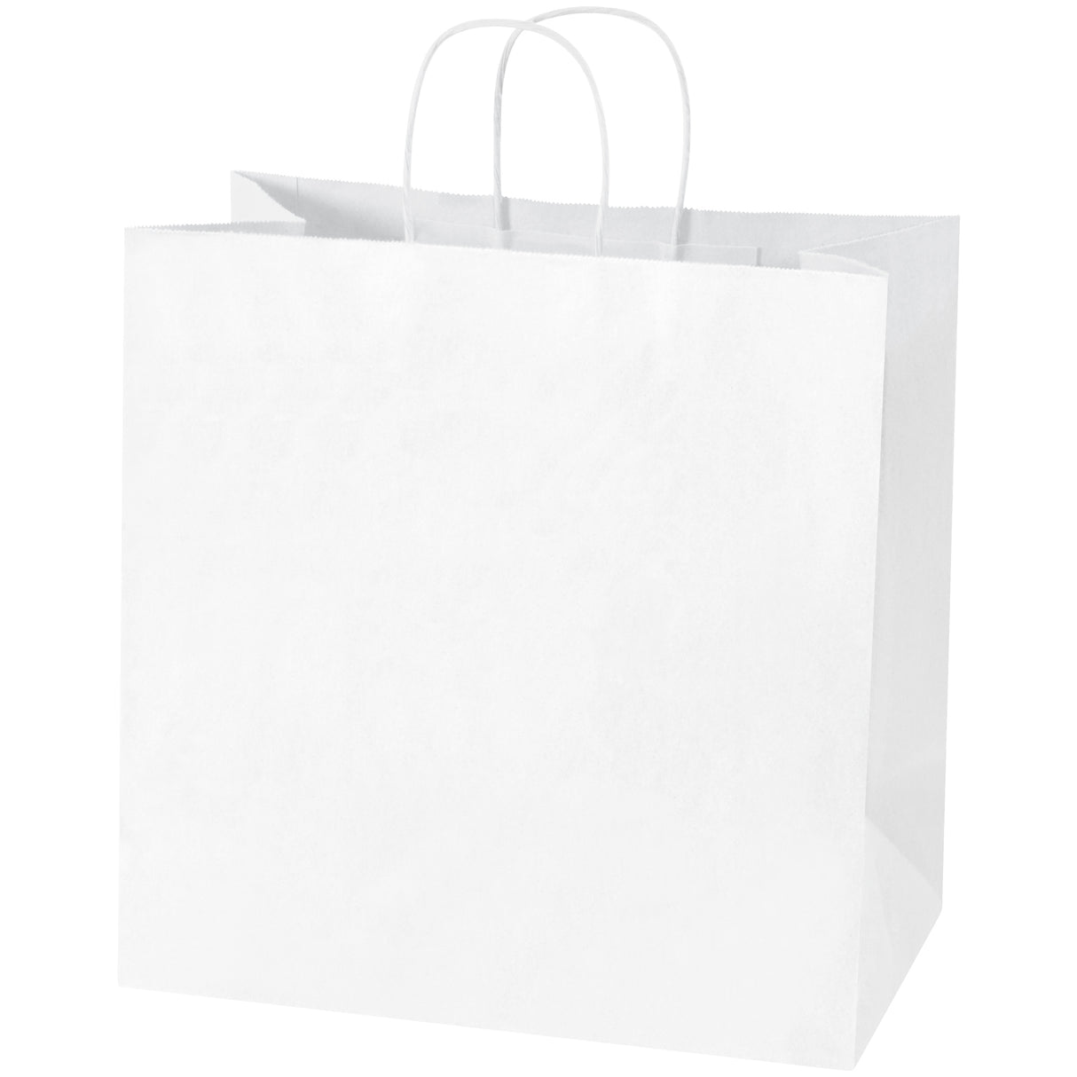 13 x 7 x 13" White Shopping Bags