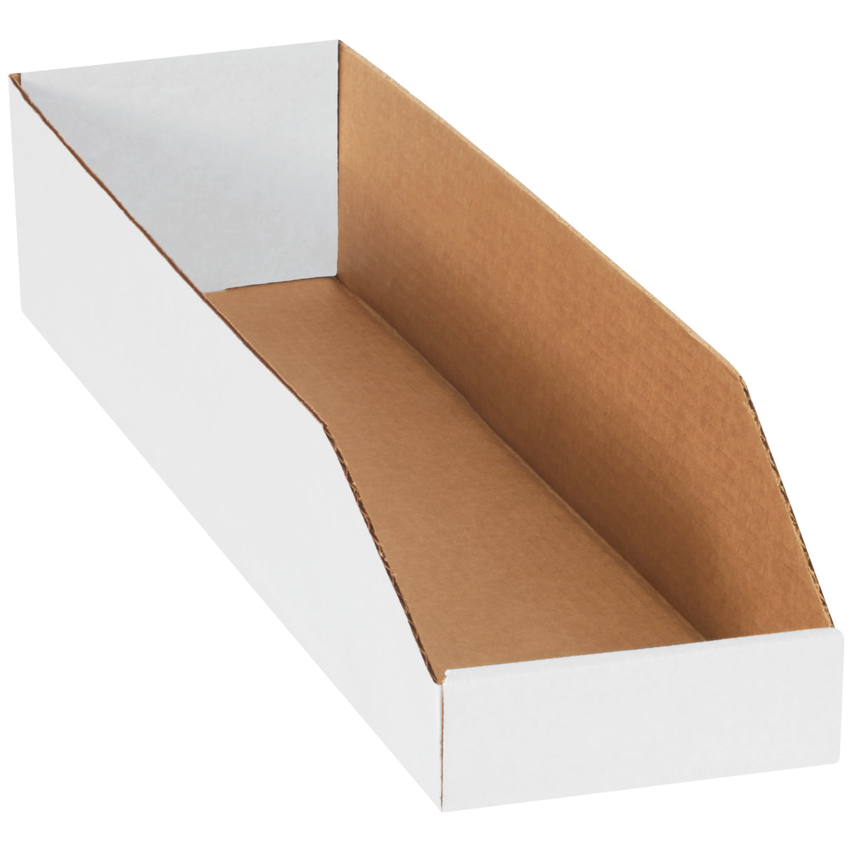 6 x 24 x 4 1/2" White Bin Boxes