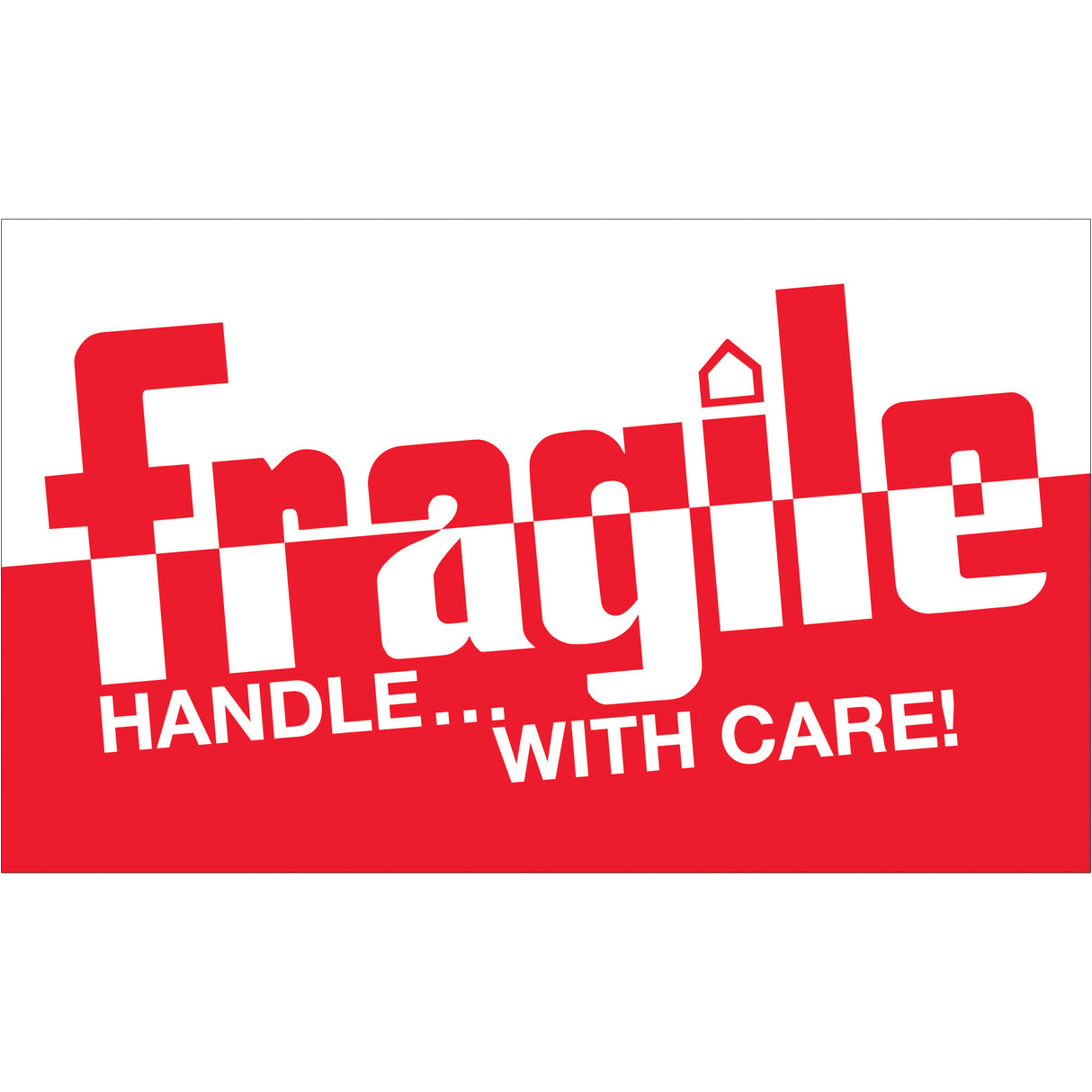 3 x 5" - "Fragile - Handle With Care" Labels