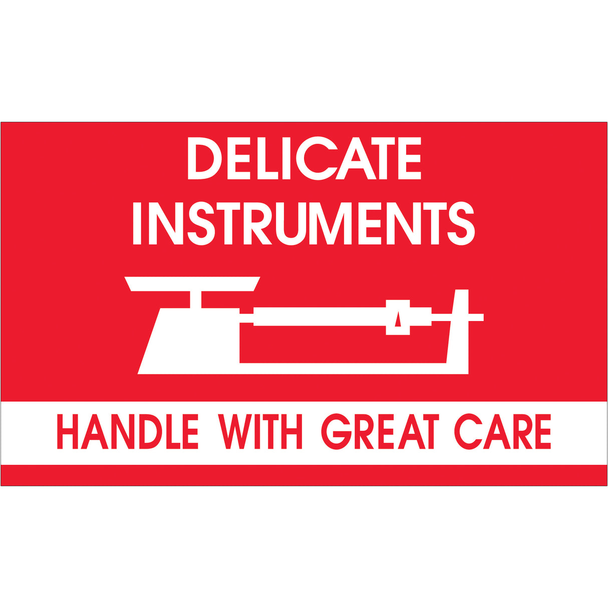 3 x 5" - "Delicate Instruments - HWC" Labels