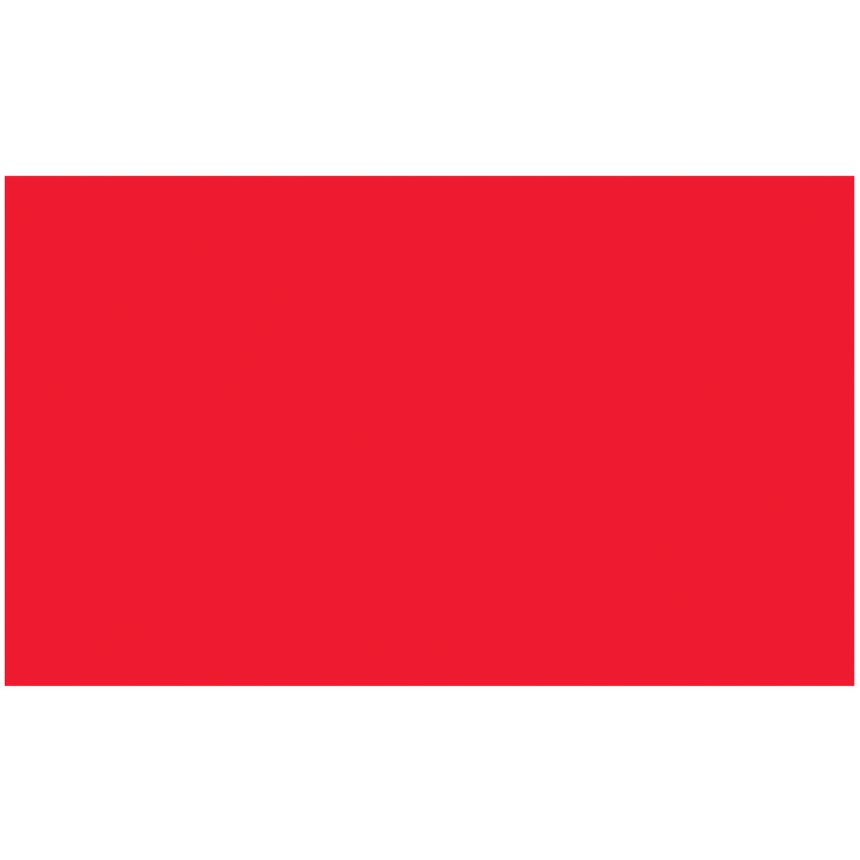 3 x 5" - Fluorescent Red Removable Rectangle Labels