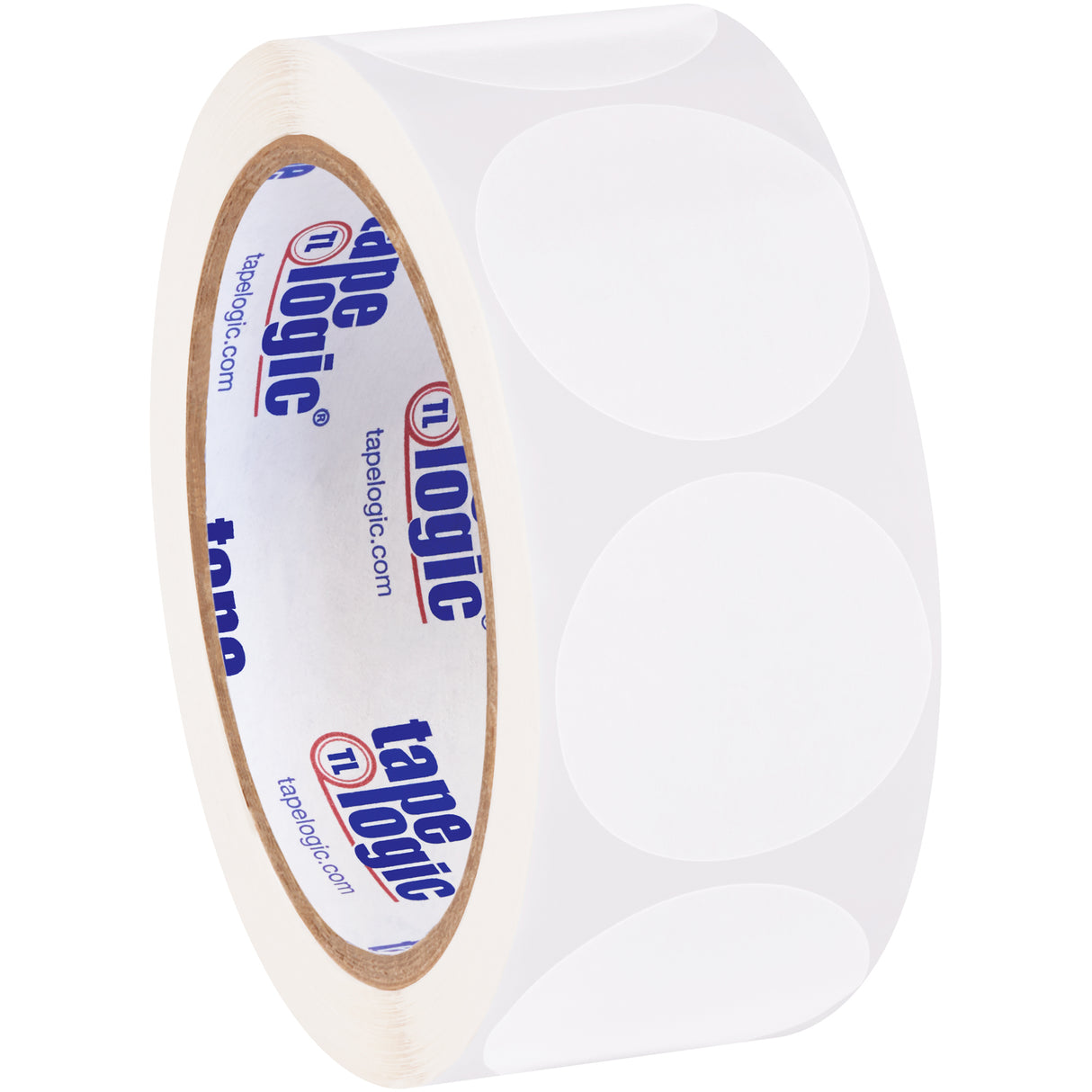 1 1/2" White Inventory Circle Labels