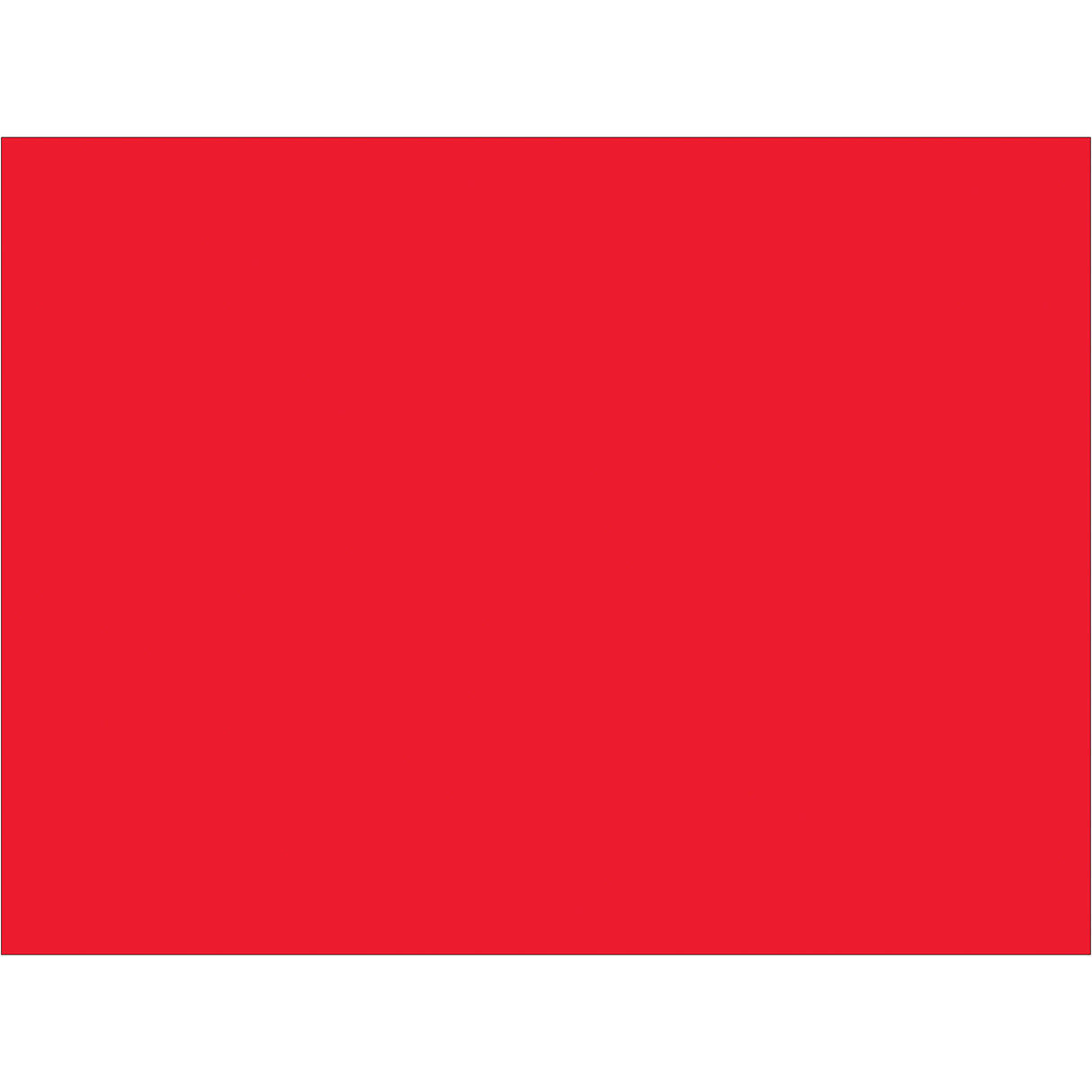 3 x 4" Fluorescent Red Inventory Rectangle Labels