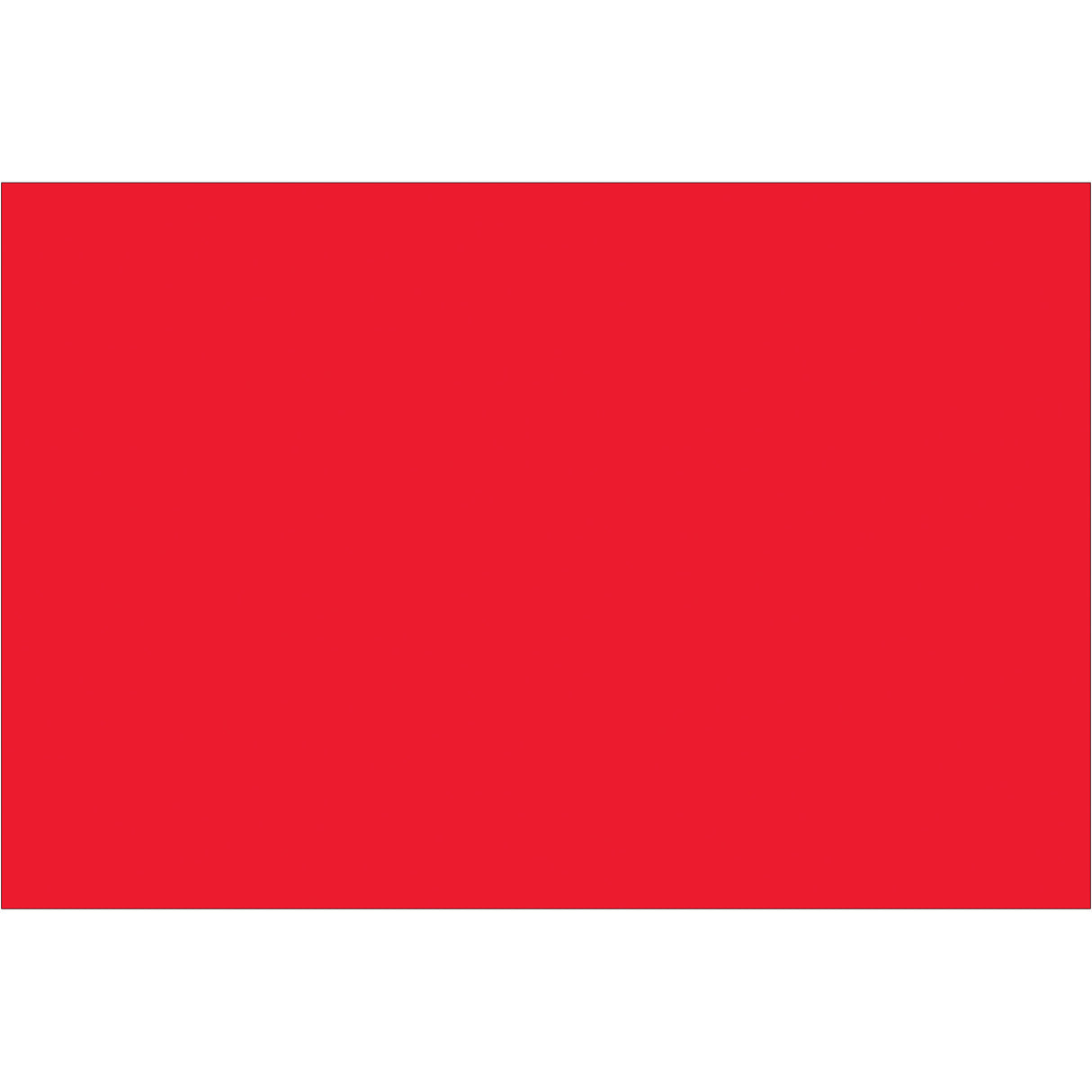4 x 6" Fluorescent Red Inventory Rectangle Labels
