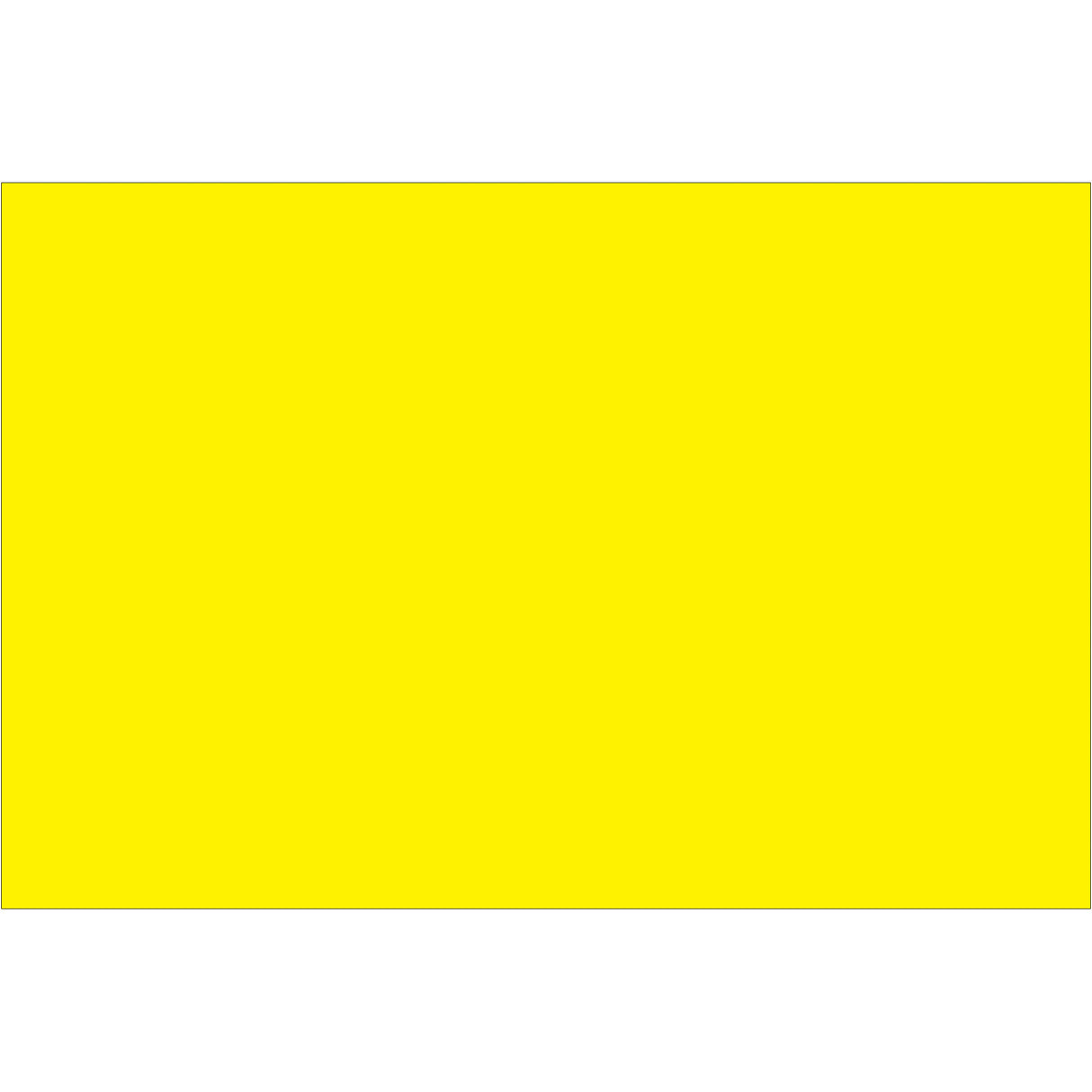 4 x 6" Fluorescent Yellow Inventory Rectangle Labels