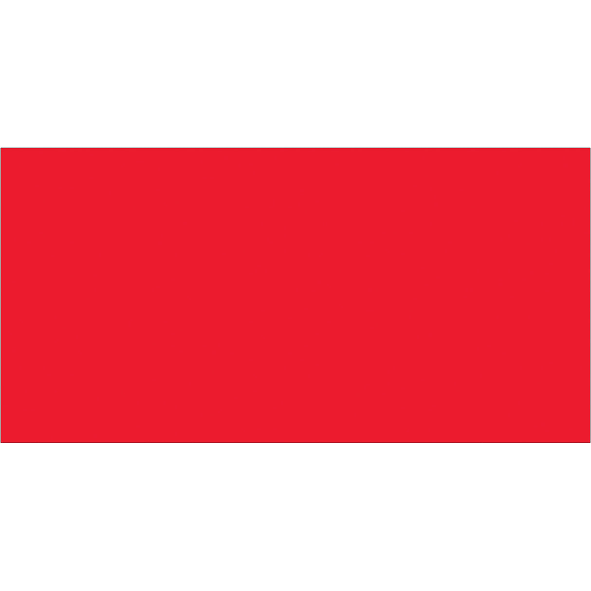 2 x 4" Fluorescent Red Inventory Rectangle Labels