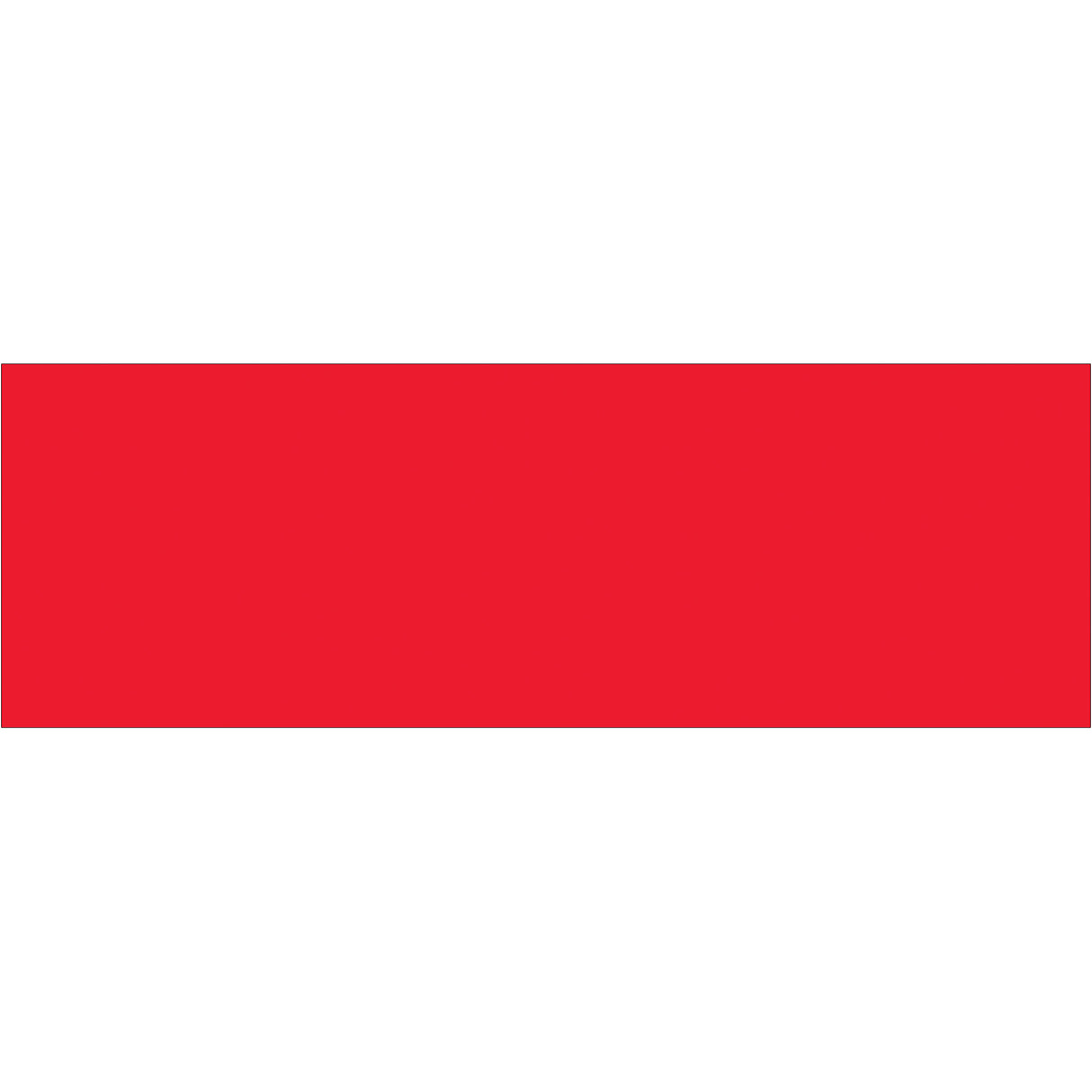 3 x 9" Fluorescent Red Inventory Rectangle Labels