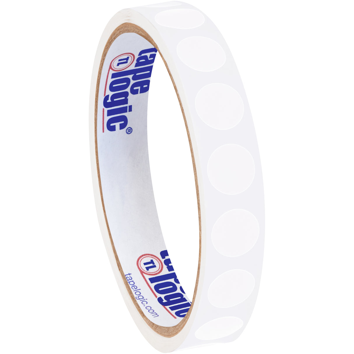 1/2" White Inventory Circle Labels
