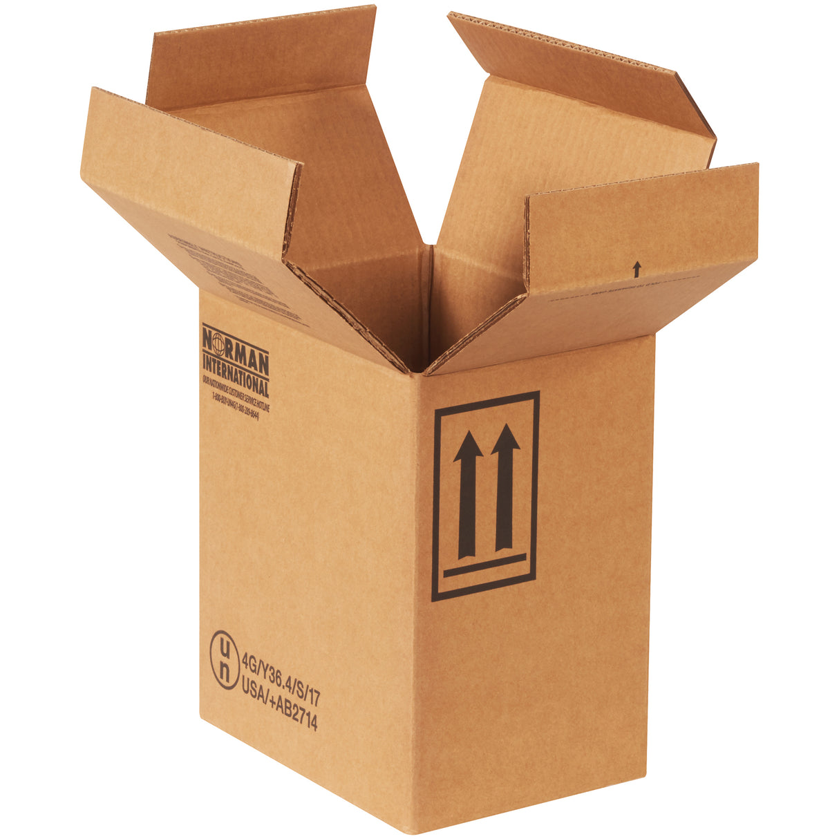 9 x 6 11/16 x 10 1/4" 2 - 1 Gallon F-Style Boxes