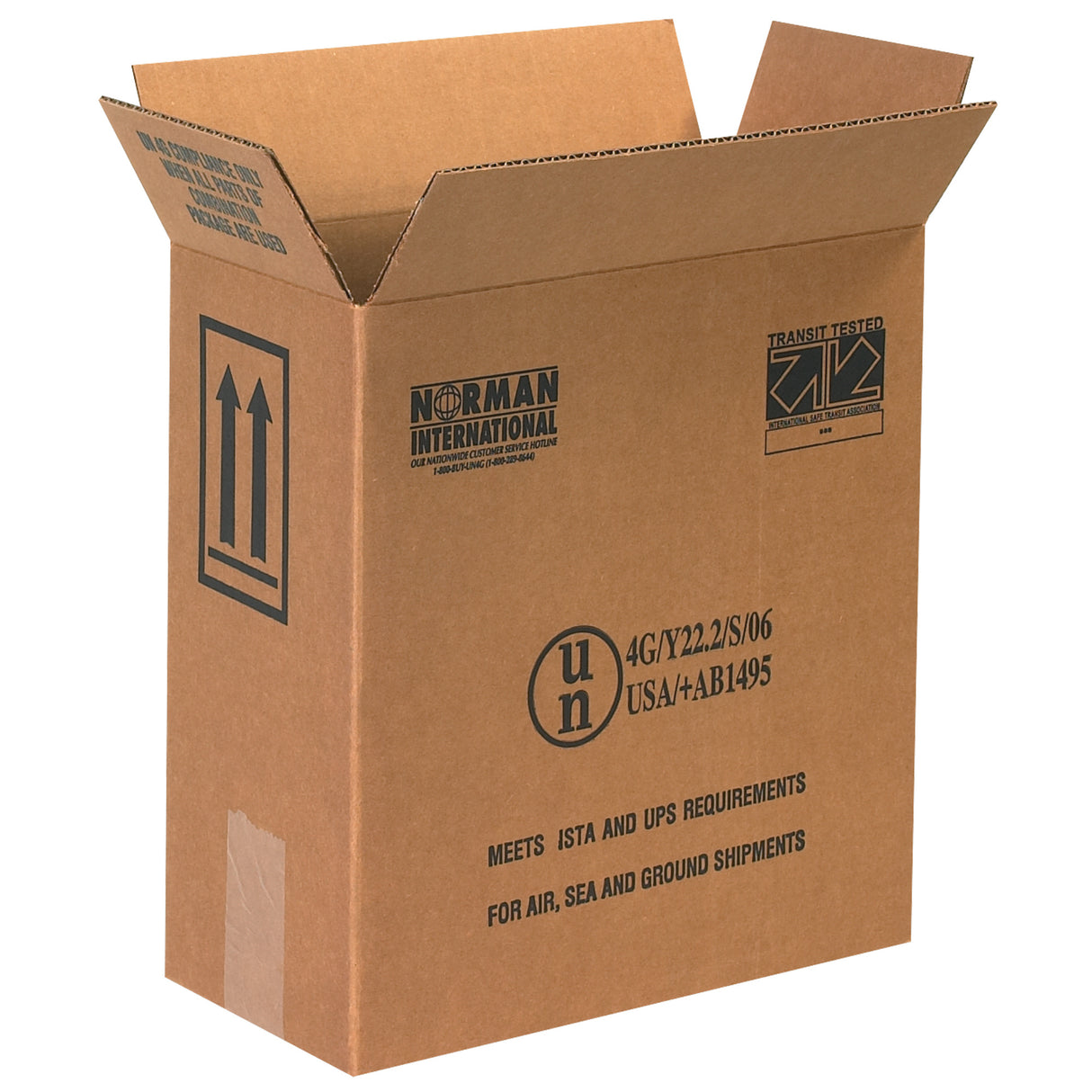 12 x 6 x 12 3/4" 2 - 1 Gallon Plastic Jug Haz Mat Boxes