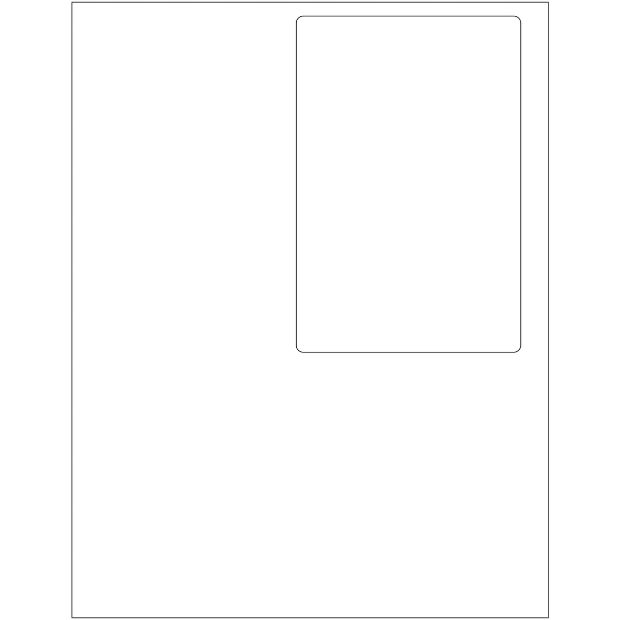 4 x 6” Label Size Integrated Labels