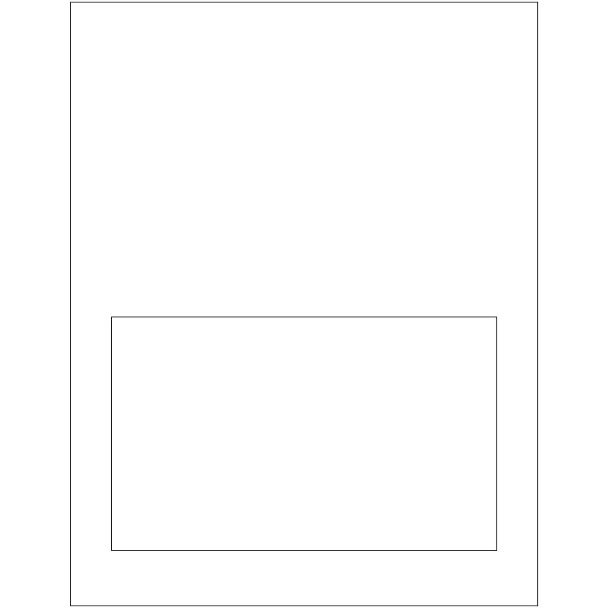 7 x 4 ¼” Label Size Integrated Labels