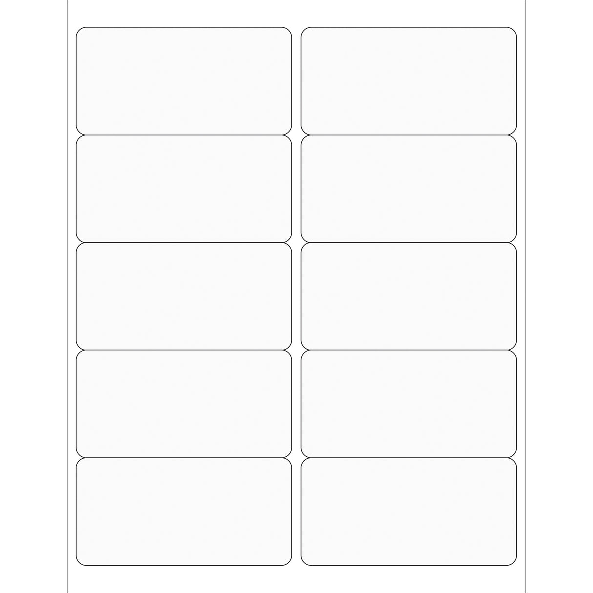 4 x 2" Clear Rectangle Laser Labels