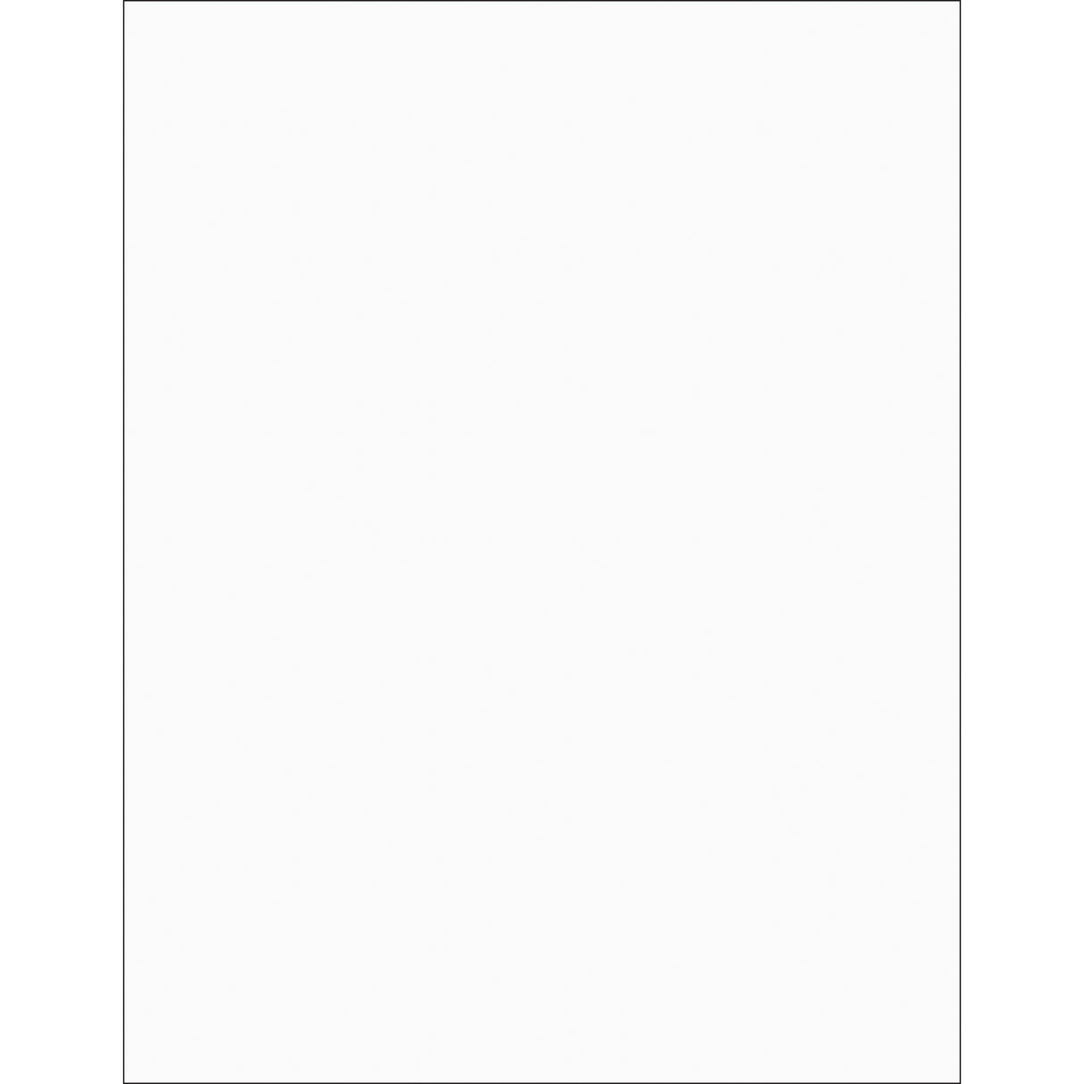 8 1/2 x 11" Clear Rectangle Laser Labels