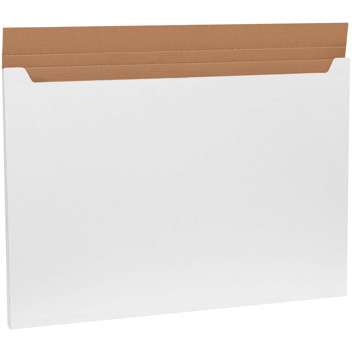 38 x 26 x 1" White Jumbo Fold-Over Mailer