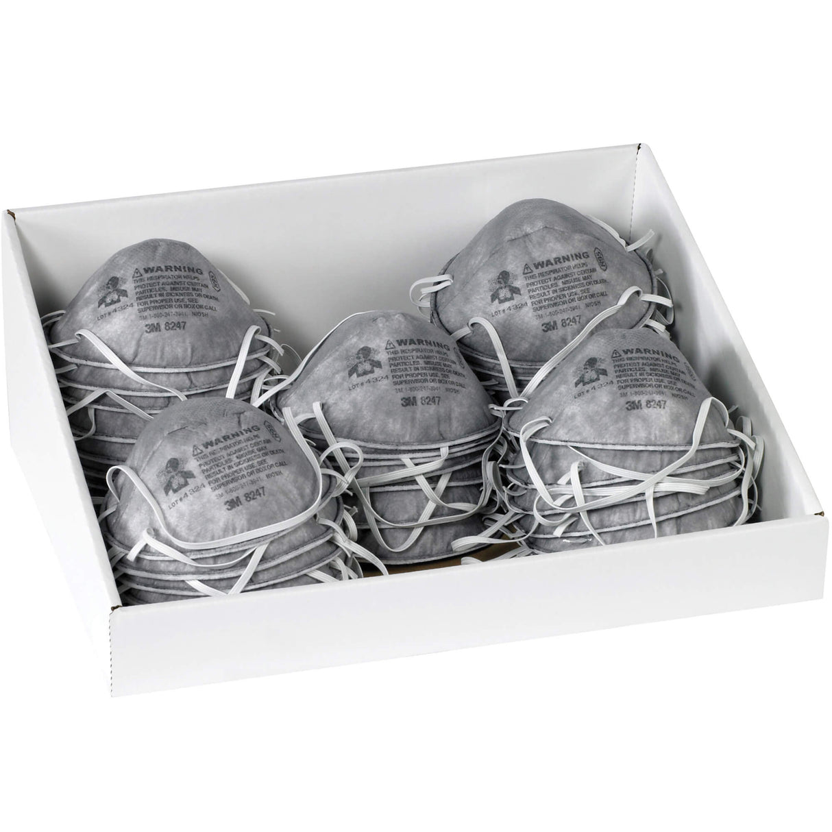 15 3/4 x 12 x 6" White Tray Counter Display