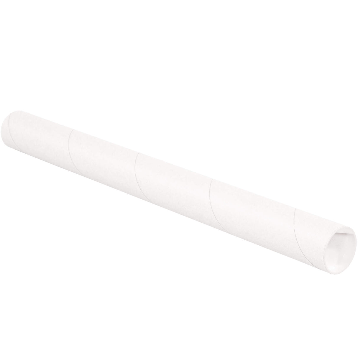 2 x 26" White Tubes with Caps