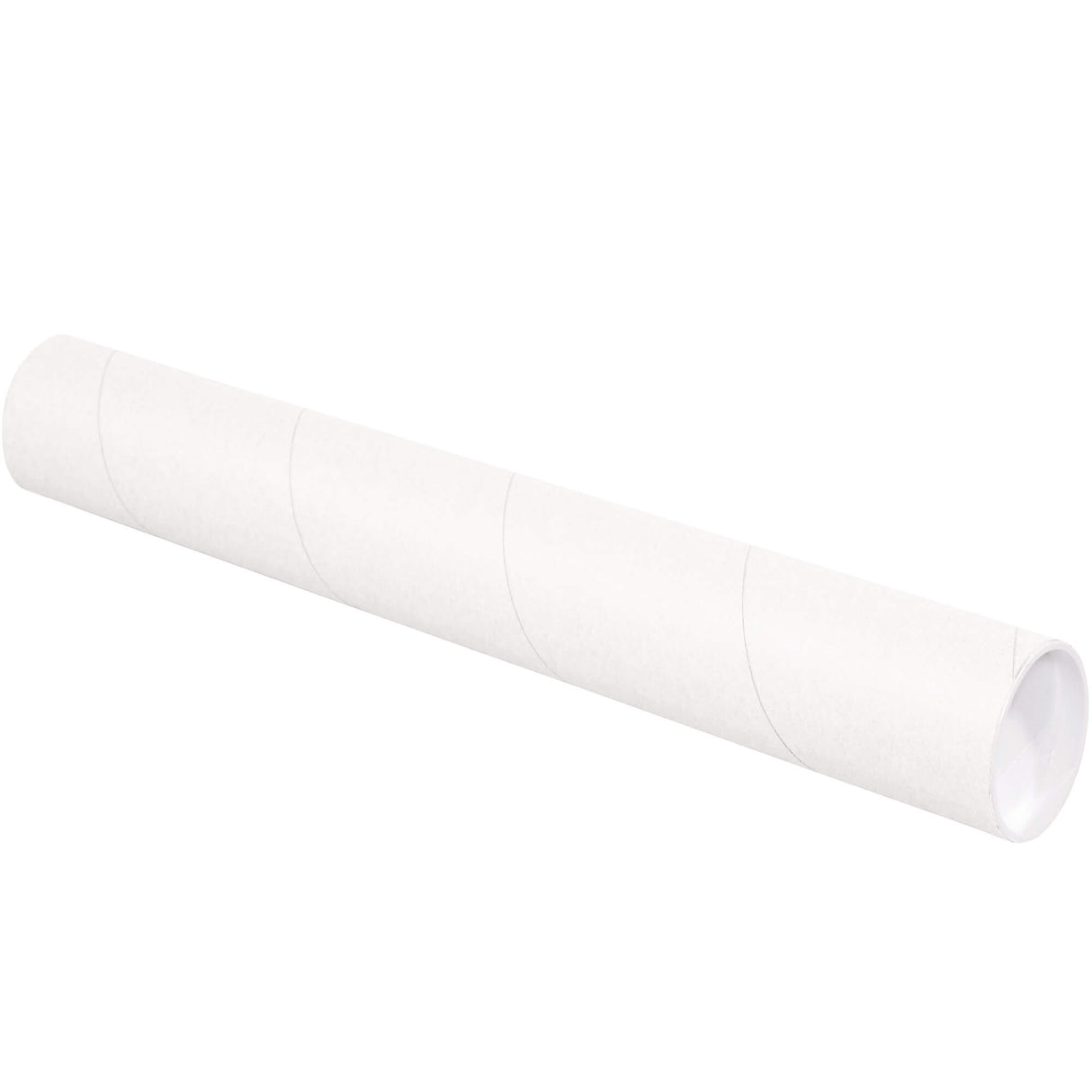 3 x 36" White Tubes with Caps