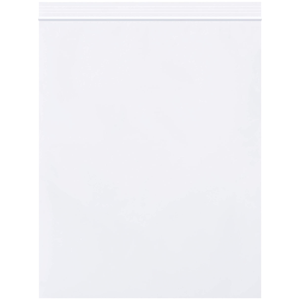 8 x 10" - 2 Mil White Reclosable Poly Bags