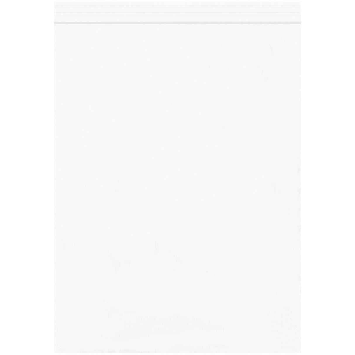 9 x 12" - 2 Mil White Reclosable Poly Bags
