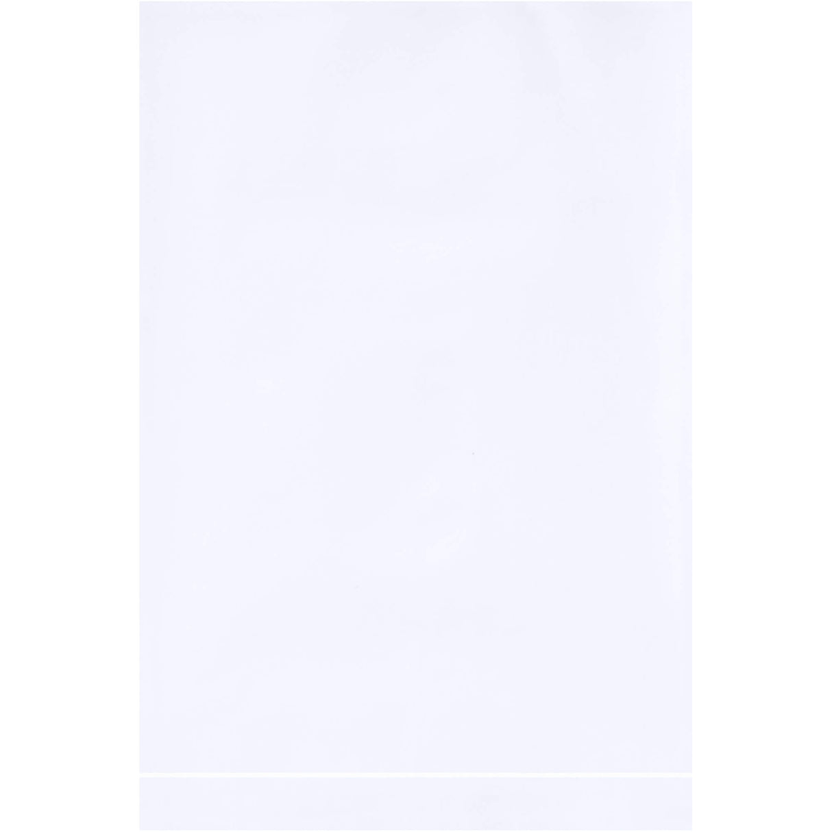 4 x 6" - 2 Mil White Flat Poly Bags