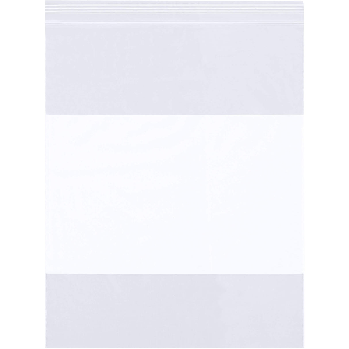 9 x 12" - 2 Mil White Block Reclosable Poly Bags