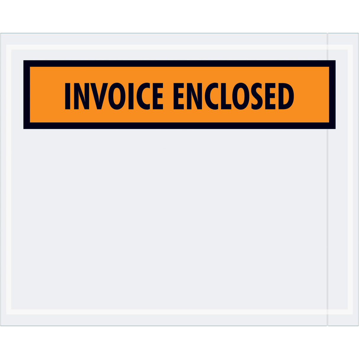 4 1/2 x 5 1/2" Orange "Invoice Enclosed" Envelopes