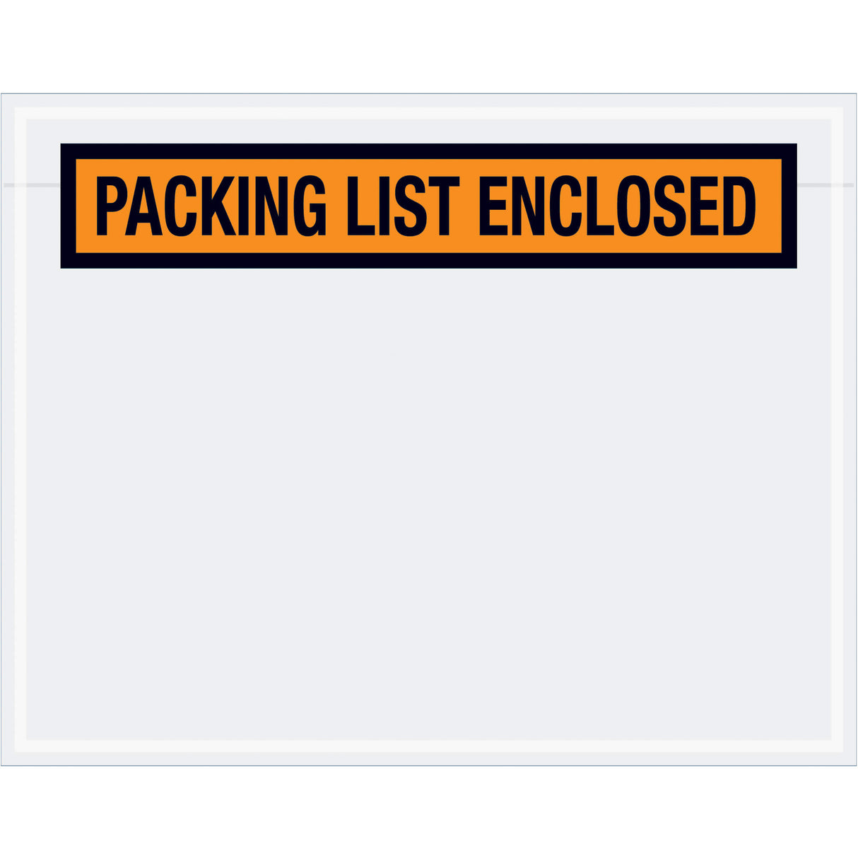 7 x 5 1/2" Orange "Packing List Enclosed" Envelopes