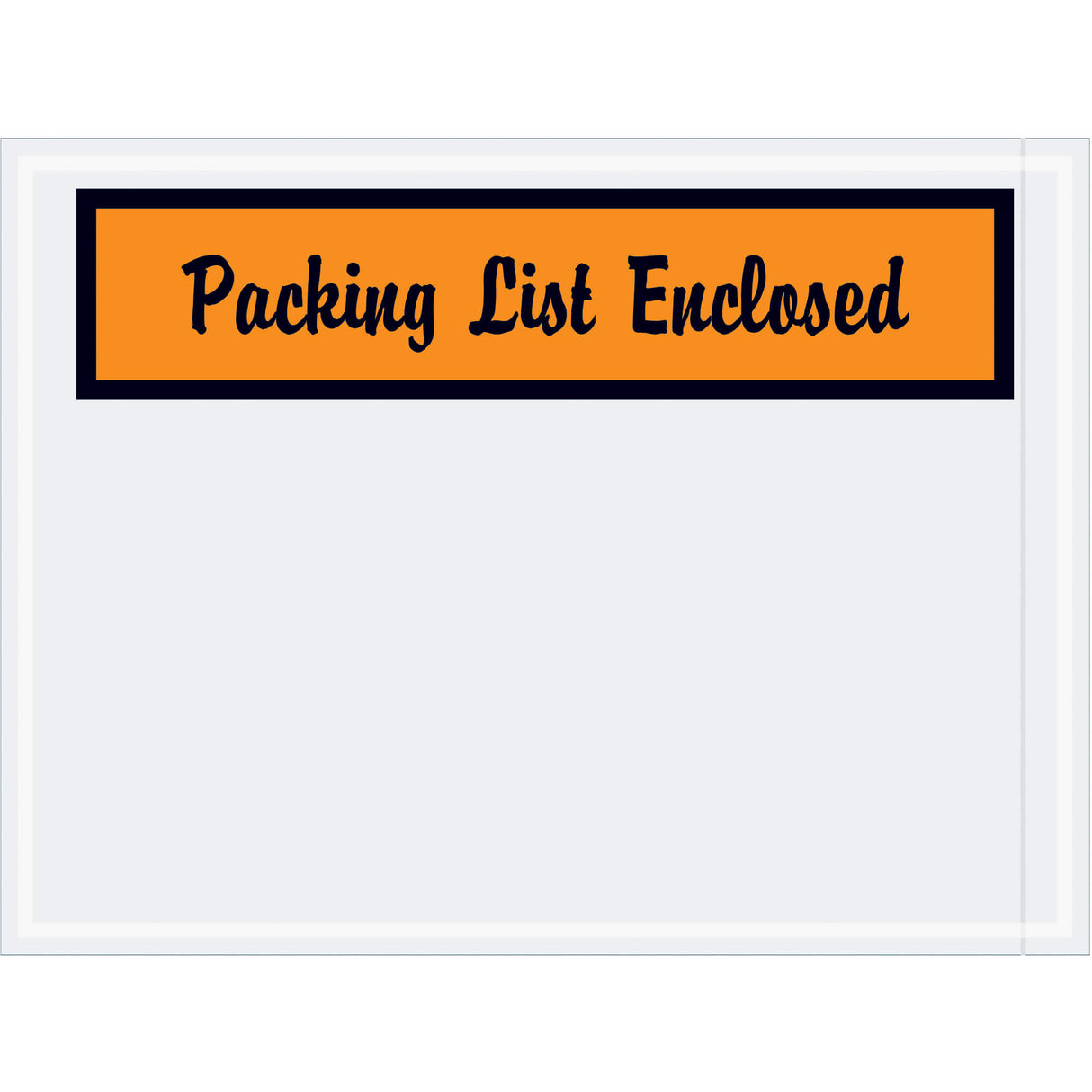 4 1/2 x 6" Orange "Packing List Enclosed" Envelopes