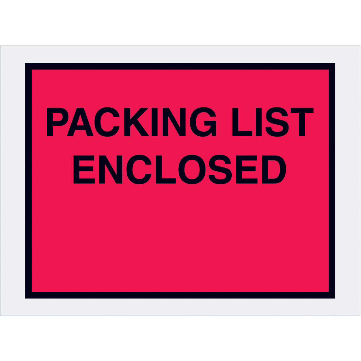 4 1/2 x 6" Red "Packing List Enclosed" Envelopes
