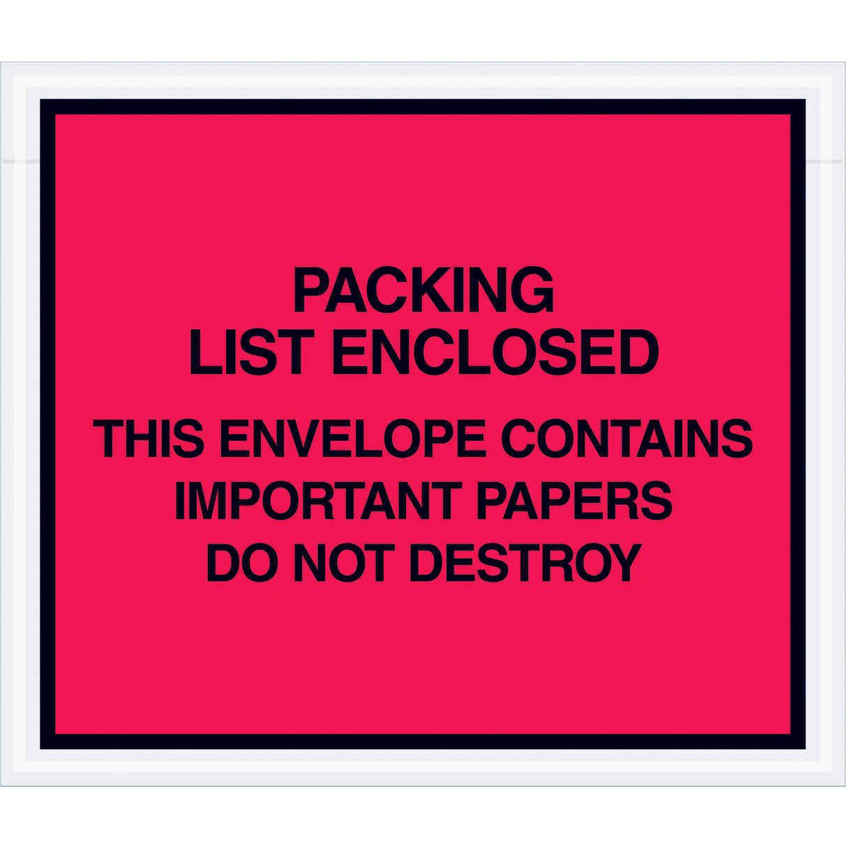 7 x 6" Red "Important Papers Enclosed" Envelopes