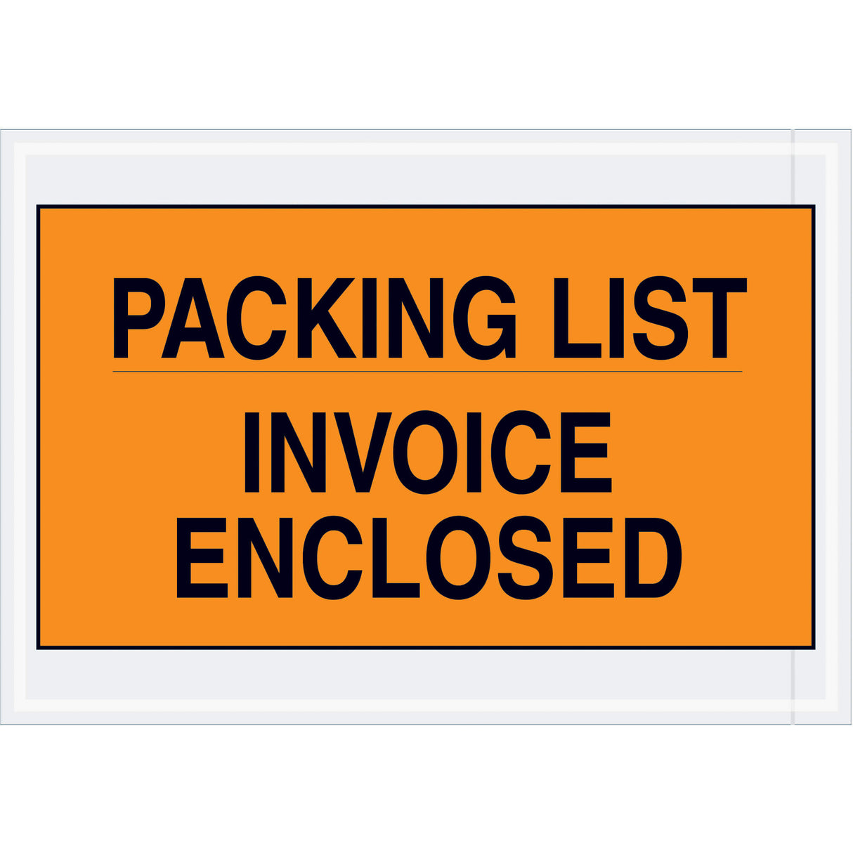 7 x 10" Orange "Packing List/Invoice Enclosed" Envelopes
