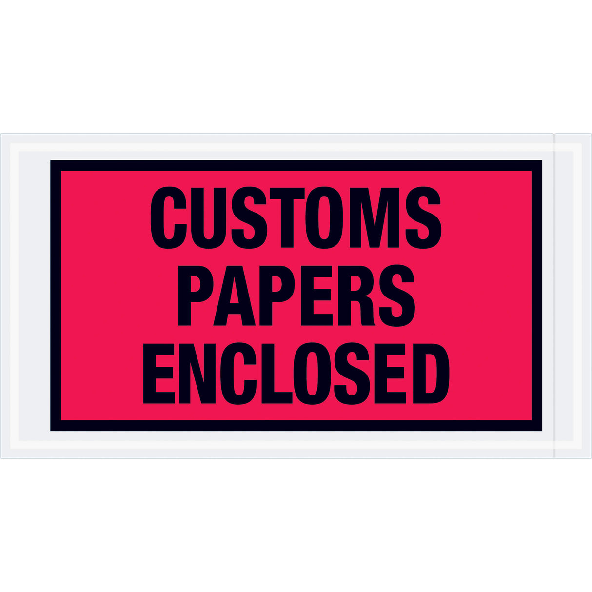 5 1/2 x 10" Red "Customs Papers Enclosed" Envelopes