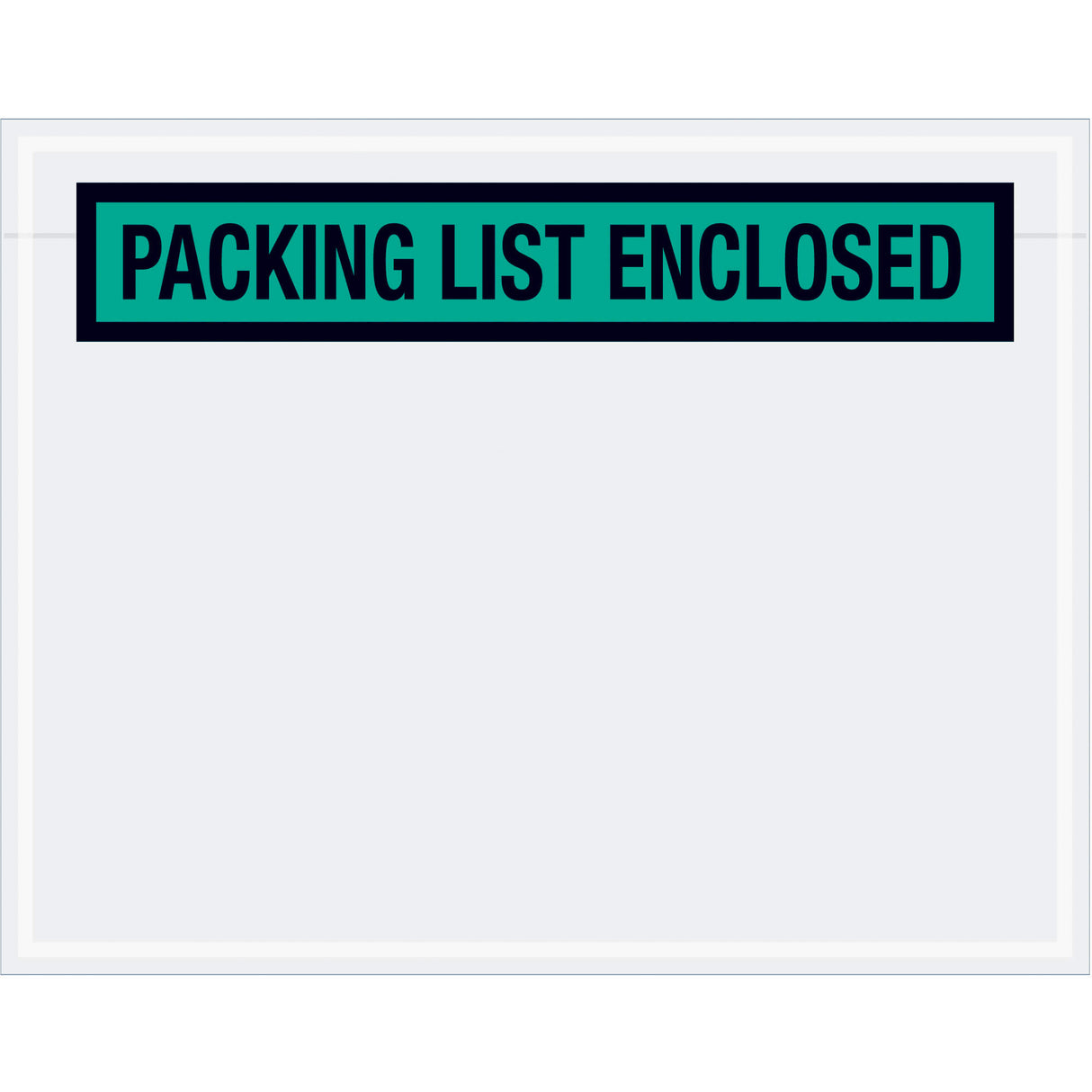 7 x 5 1/2" Green "Packing List Enclosed" Envelopes