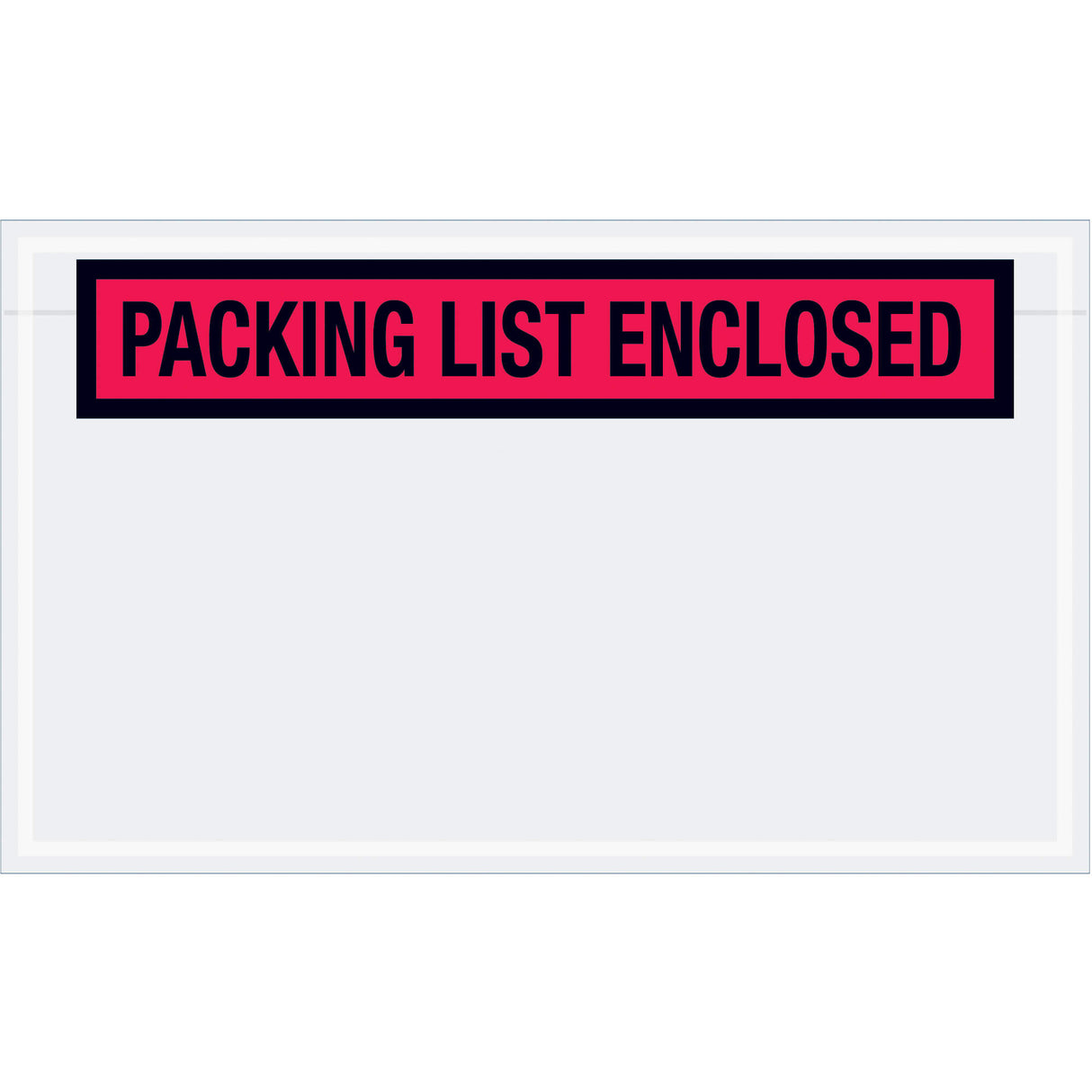 4 1/2 x 7 1/2" Red "Packing List Enclosed" Envelopes