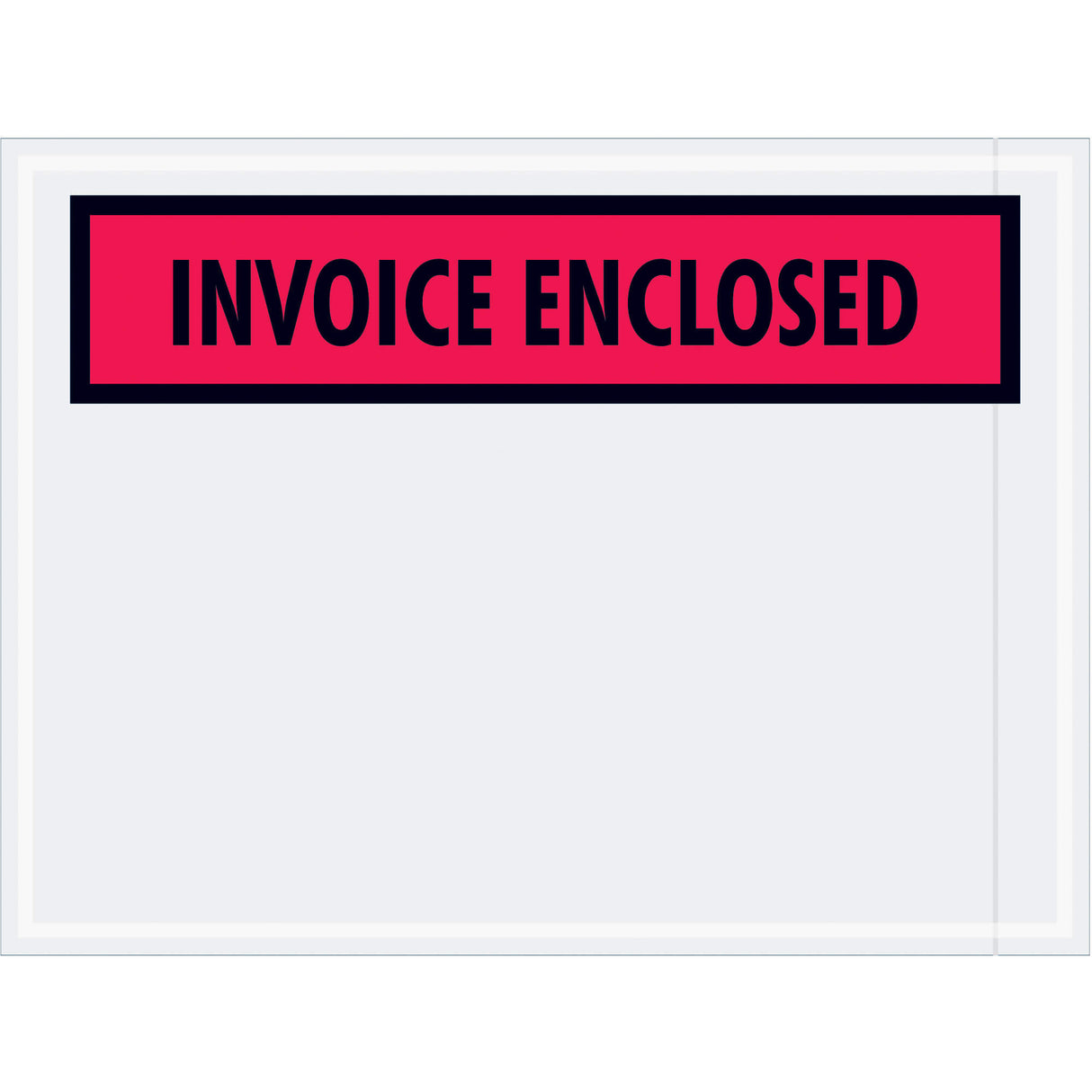 4 1/2 x 6" Red "Invoice Enclosed" Envelopes