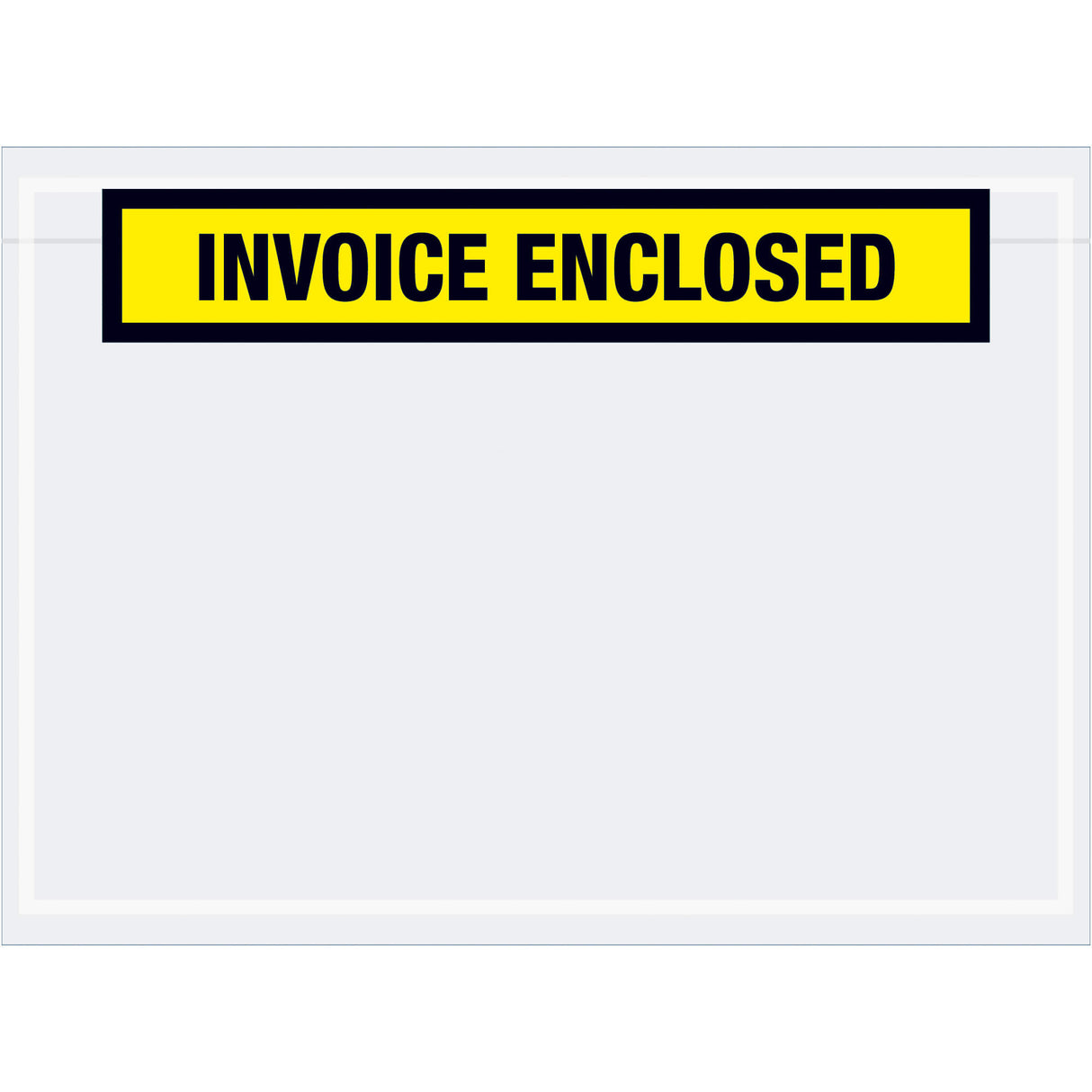 7 1/2 x 5 1/2" Yellow "Invoice Enclosed" Envelopes