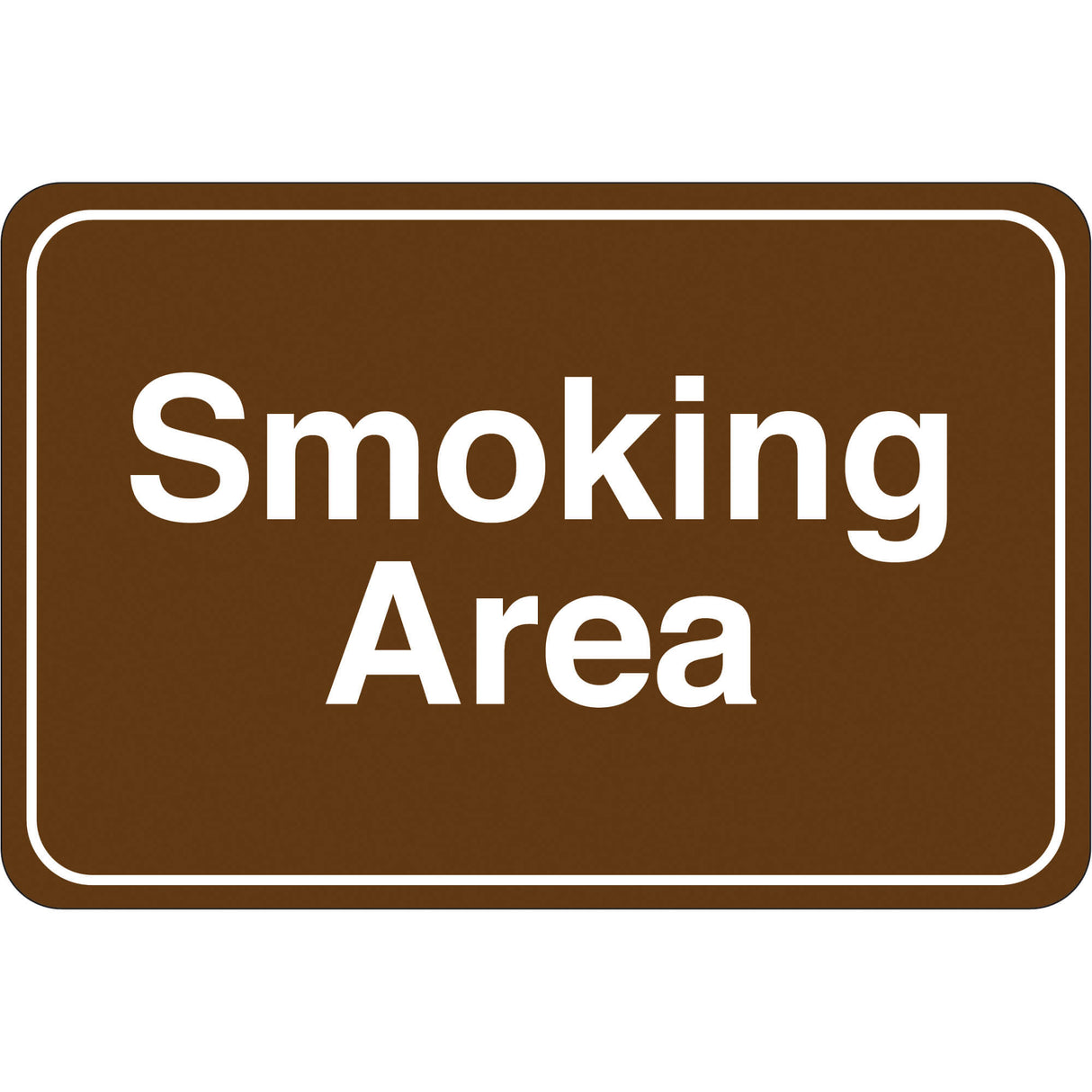 "Smoking Area" 6 x 9" Facility Sign