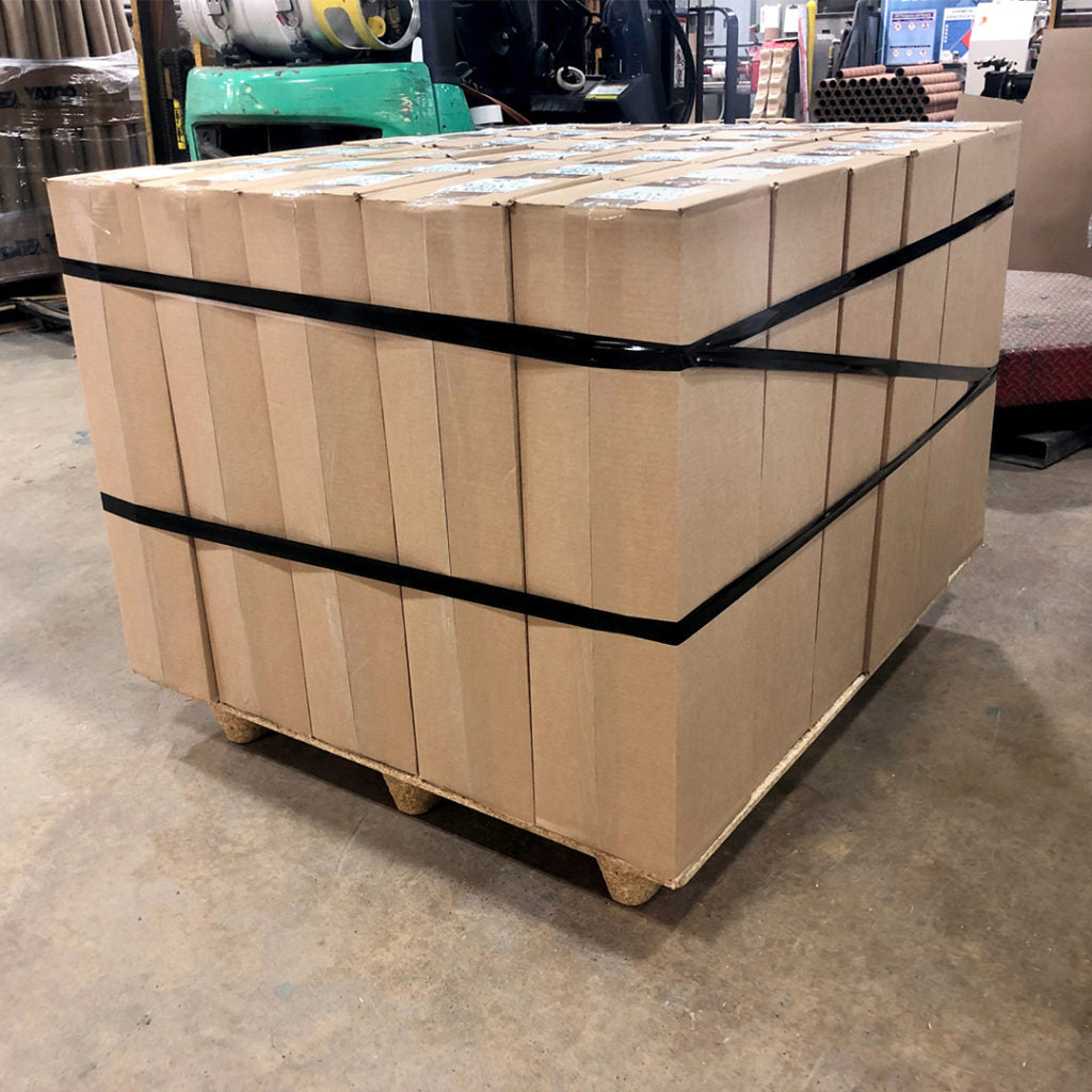 Case of 3/4" X 60 YD Black Strapping tape