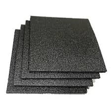 Black Foam 1/2" X 12" X 16" 1.7 LB Density