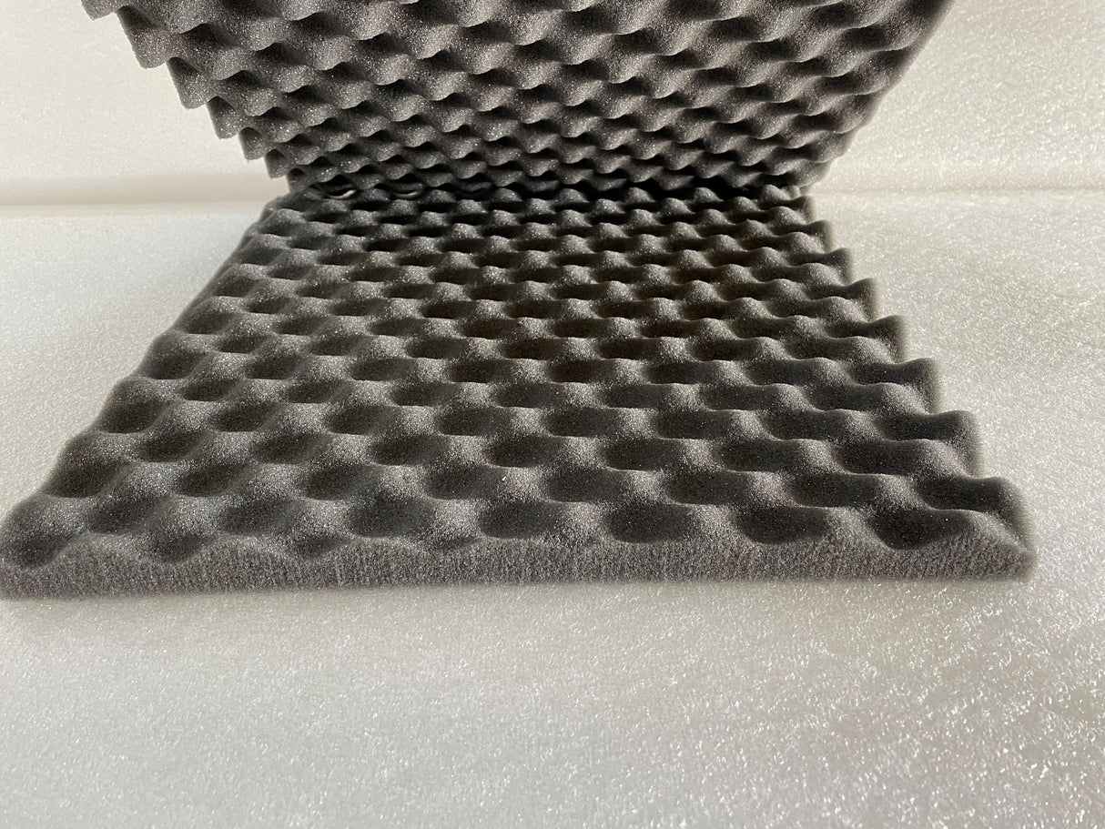 16 X 16 X 2 Convoluted Charcoal Foam