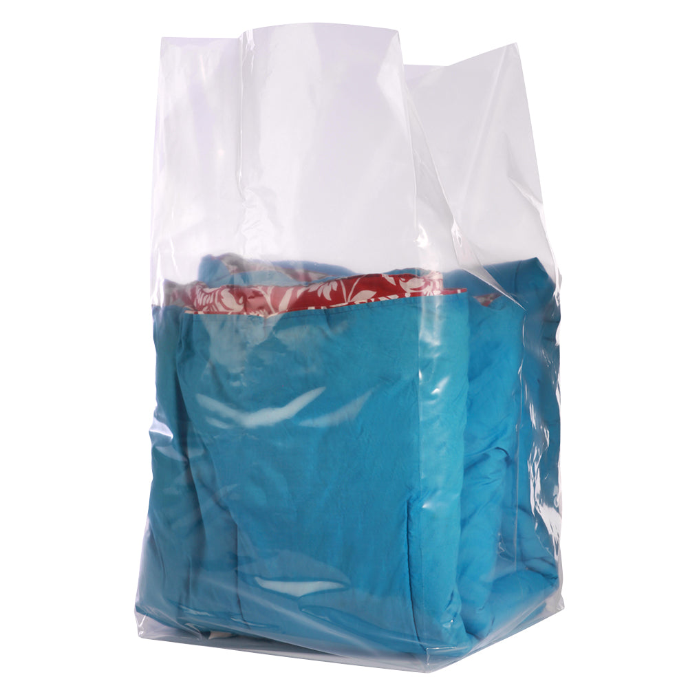 Gusseted Poly Bag, 1.5Mil, 250/Case | Size:16 X 14 X 36