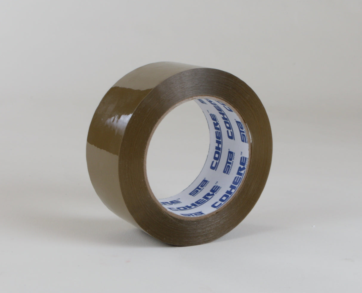2" X 110 YD Poly Tape Case 2 Mil Tan