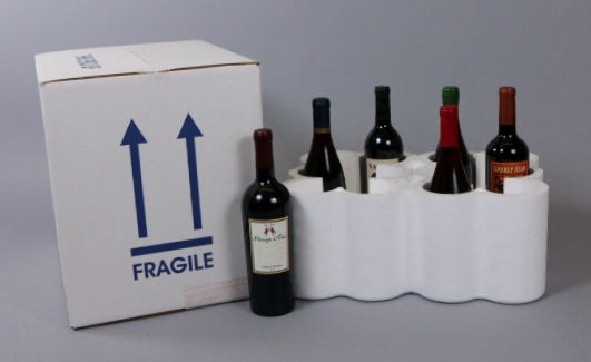 Styrofoam Lined Wine Box for Shipping, 12 Bottle