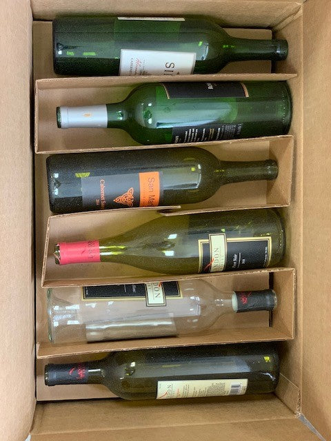 Wine Storage Boxes-Layflat Style Holds 12 Bottle